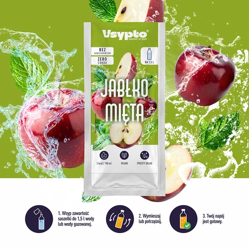 VSYPTO s okusom jabuke i mente, 9 g - 5