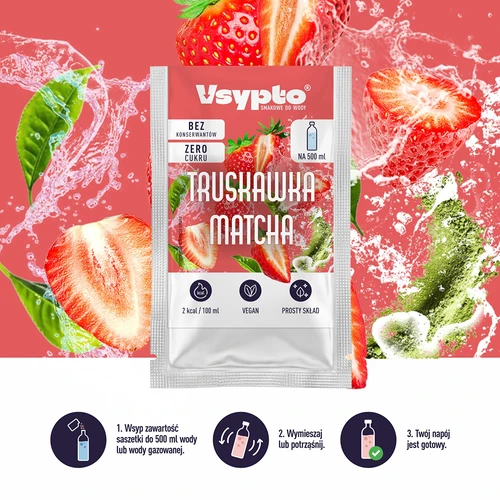 VSYPTO s okusom Jagoda & Matcha, 3 g - 5