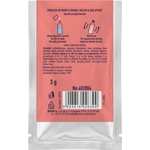 VSYPTO s okusom Mojito Grejpfrut, 3 g - 3