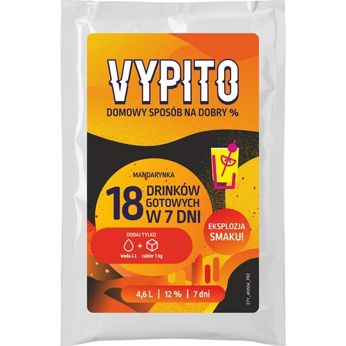 VYPITO 12%, vrećica za 18 drinkova - Mandarina, 126 g