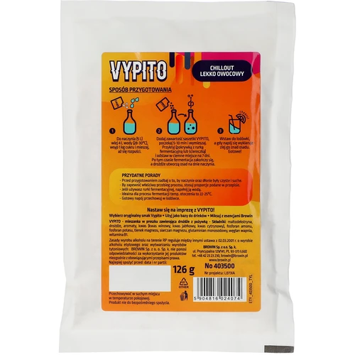 VYPITO 12%, vrećica za 18 pića - Chillout blago voćni, 126 g - 2