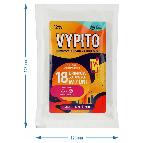 VYPITO 12%, vrećica za 18 pića - Chillout blago voćni, 126 g - 4