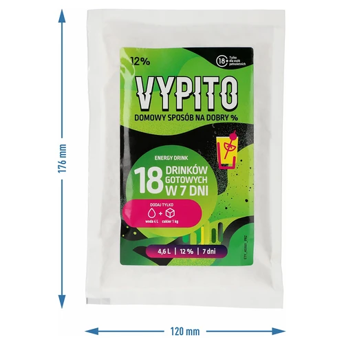 VYPITO 12%, vrećica za 18 pića - Energy drink, 126 g - 4