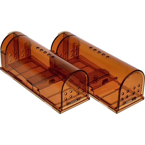 Zamka za miševe – živozamka, prozirna, 2 kom.