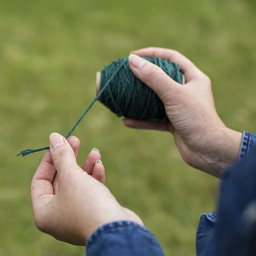 Zelena pamučna špaga 2 mm/55 m/100 g - 6
