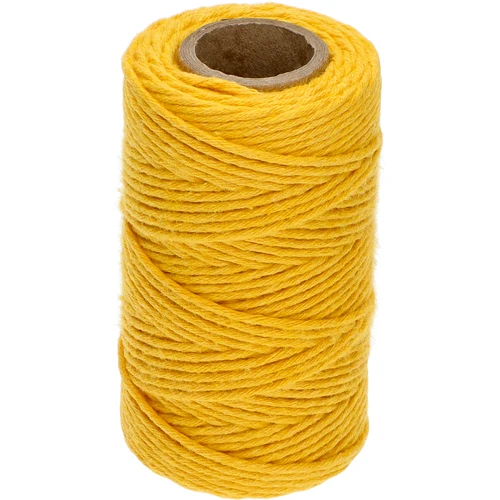 Žuta pamučna špaga 2 mm/55 m/100 g  - 1 