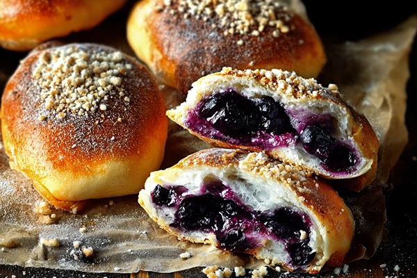 Domaće buhtle s borovnicama - mekane, pahuljaste i pune borovnica!