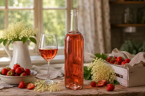 Jagodno vino s notom cvjetova crne bazge