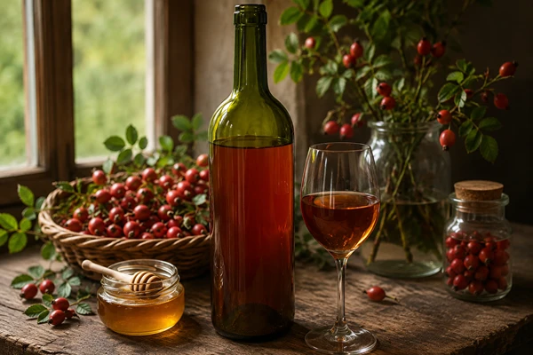 Vino od plodova šipka s medom