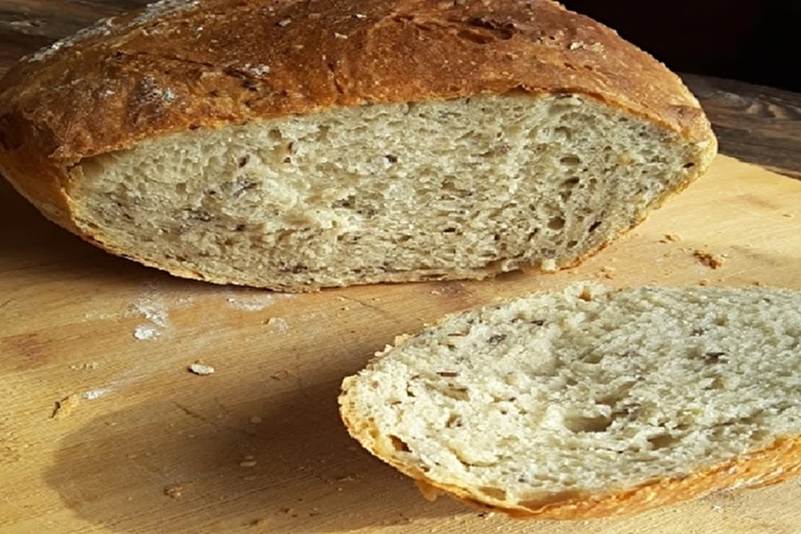 Chleb pszenny na drożdżach z siemieniem lnianym