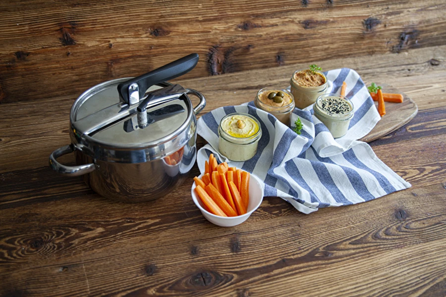 Browin Przepiśnik - Humus u različitim varijantama okusa