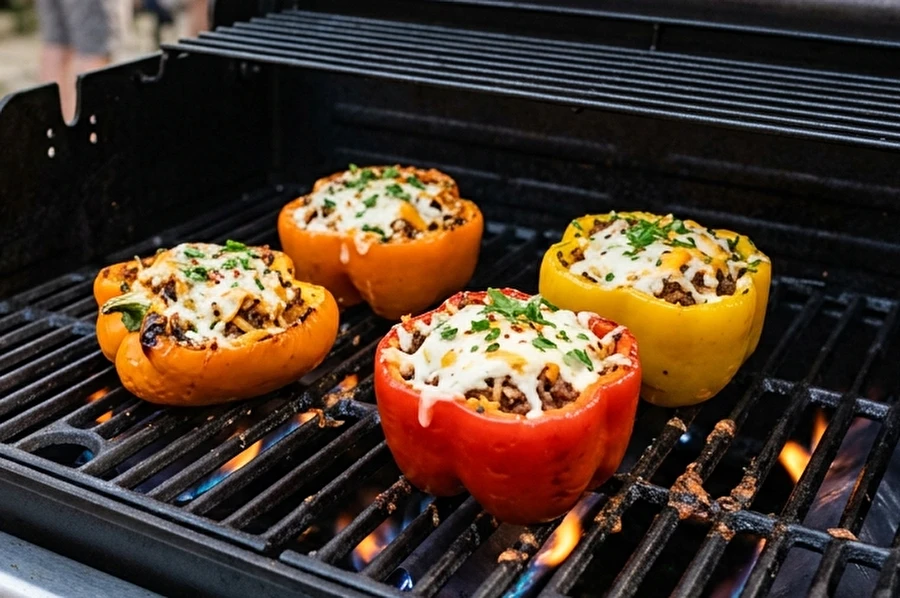 Browin Przepiśnik - Punjene paprike s plinskog roštilja