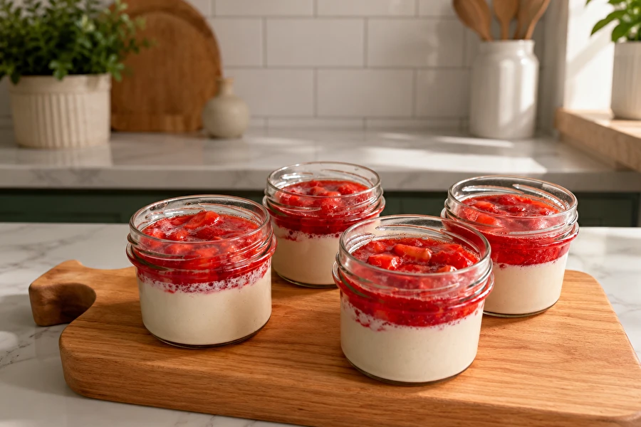 Browin Przepiśnik - Veganska panna cotta s jagodama